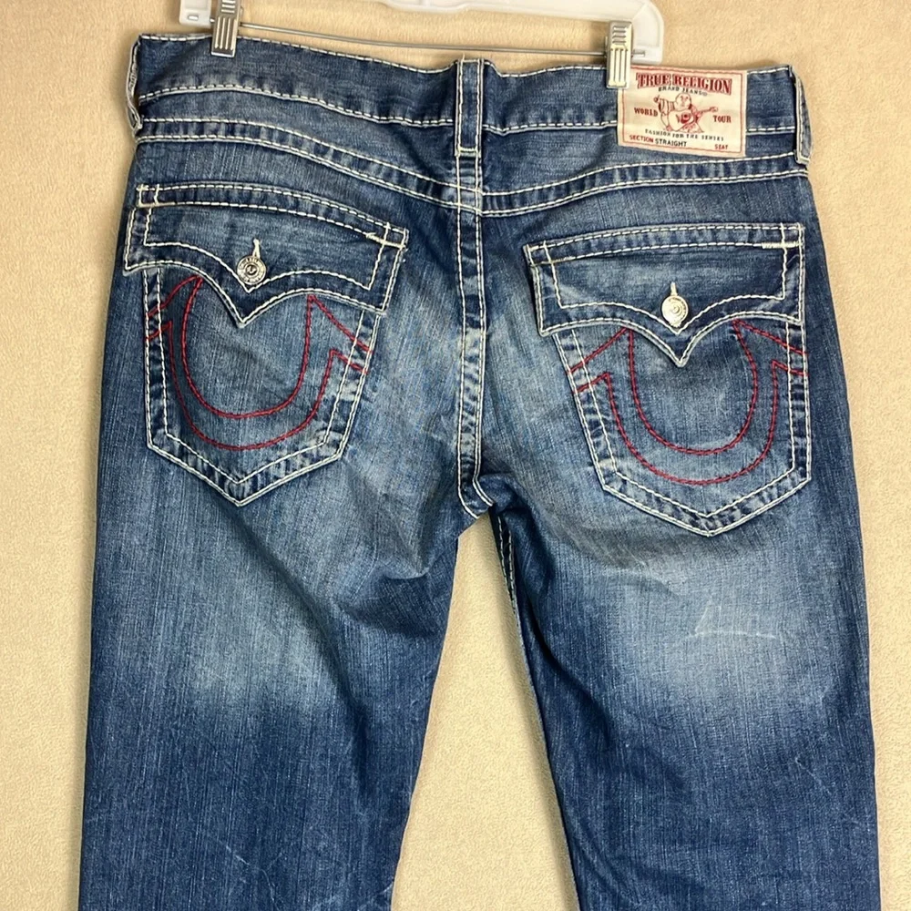 True Religion Straight Fake Blood Splatter‎ Zola Movie Prop Jeans Men’s size 36